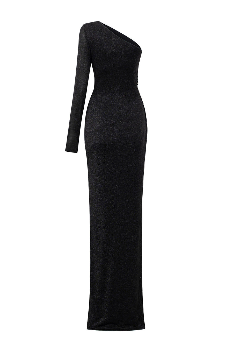 Adelyn Slit Asymmetric Jersey Floor Length Dress Gown Dress I.H.F Atelier