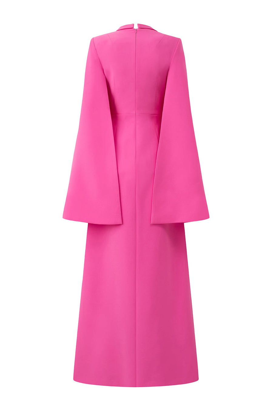 Margaret A-line Notch Lapel Silk Crepe Floor Length Dress Gown Dress I.H.F Atelier