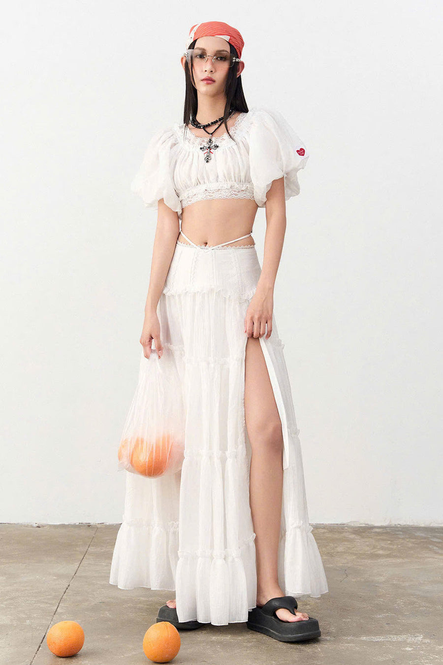 Wetsy A-line Gypsy Chiffon Maxi Skirt 1