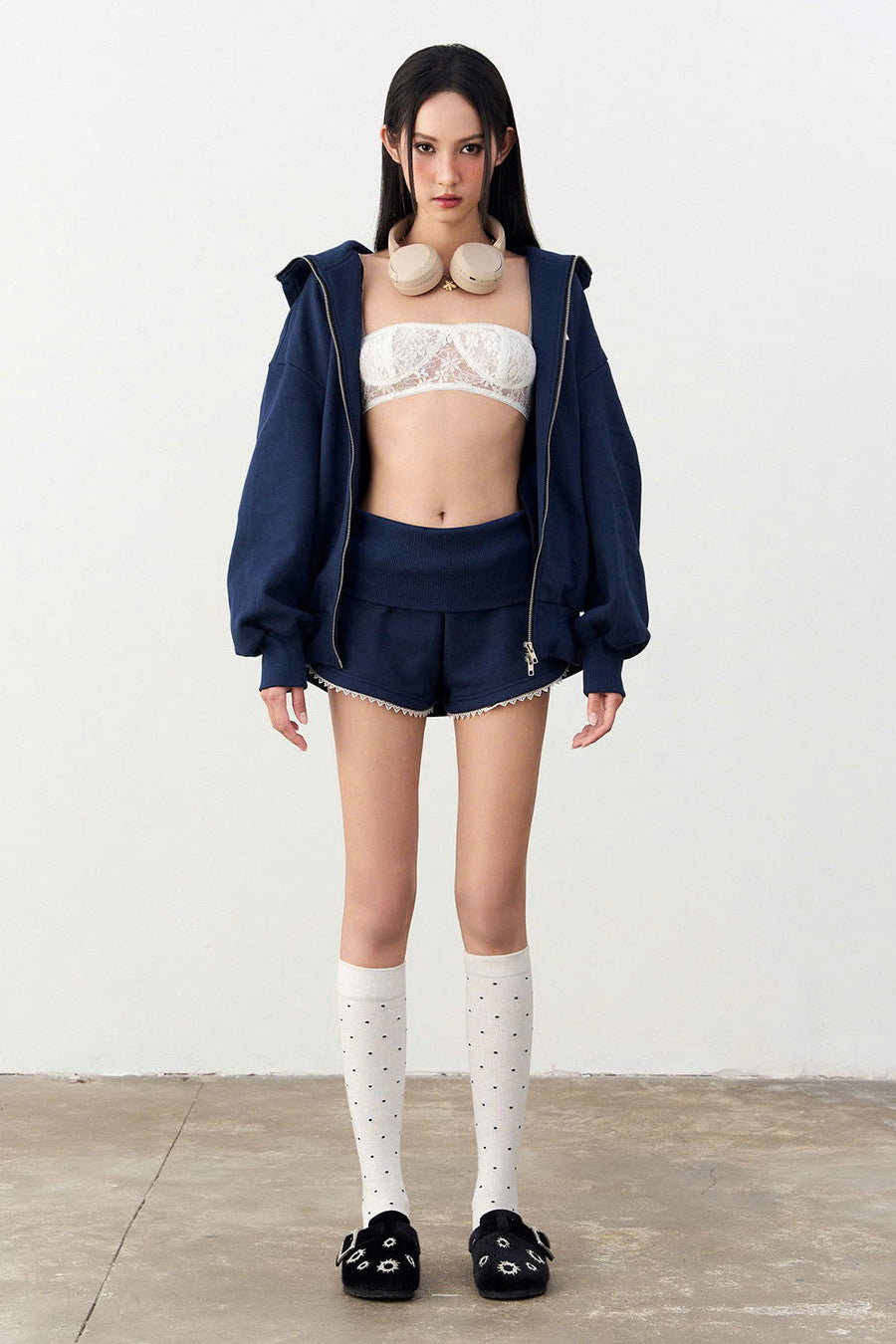 Cupid Straight Hooded Neck Fleece Coat 6