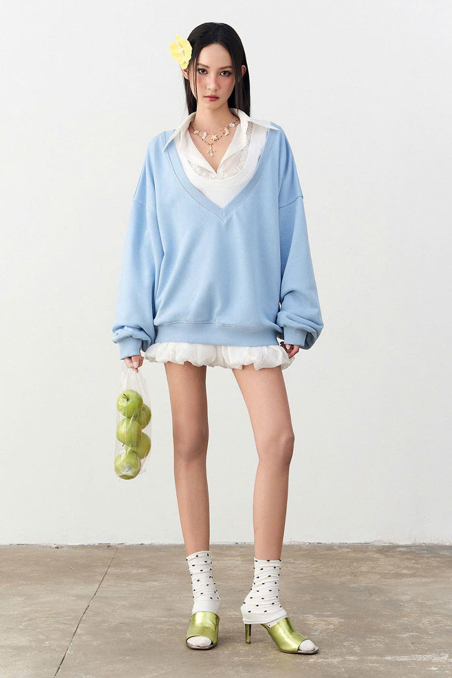 Pazazi Straight Drop Shoulder Fleece Top 6