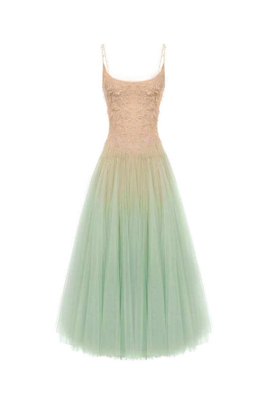 Mint Ombre Lace Midi Dress