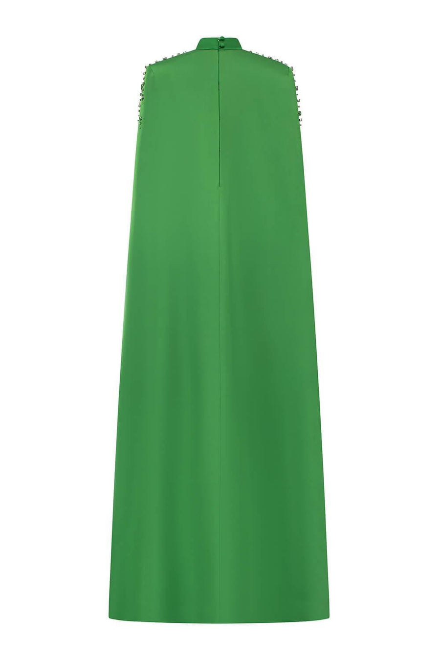 Halcyon Cape Pleated Silk Floor Length Dress Gown Dress I.H.F Atelier