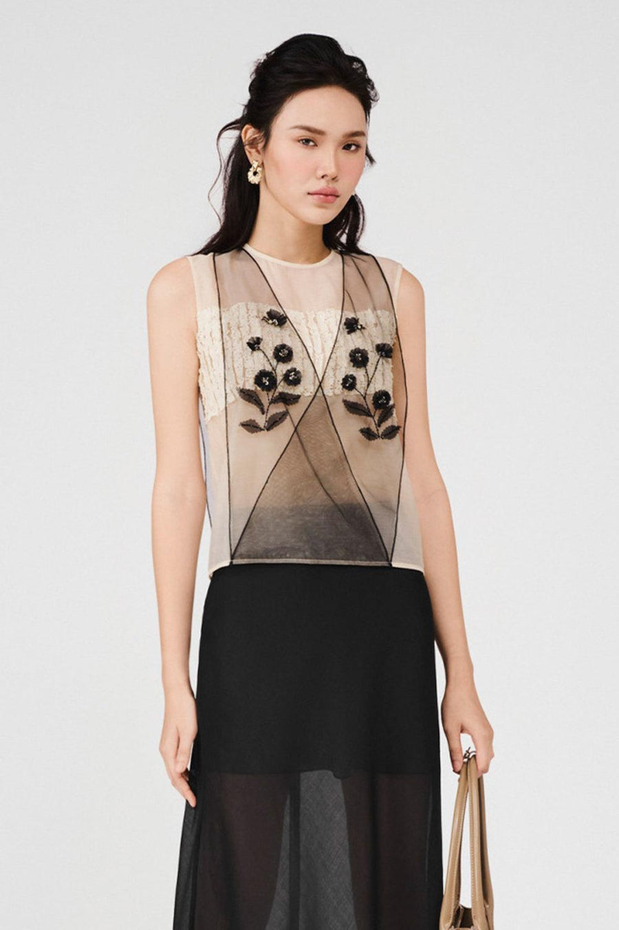 Harmony Crossover Layered Organza Top 3