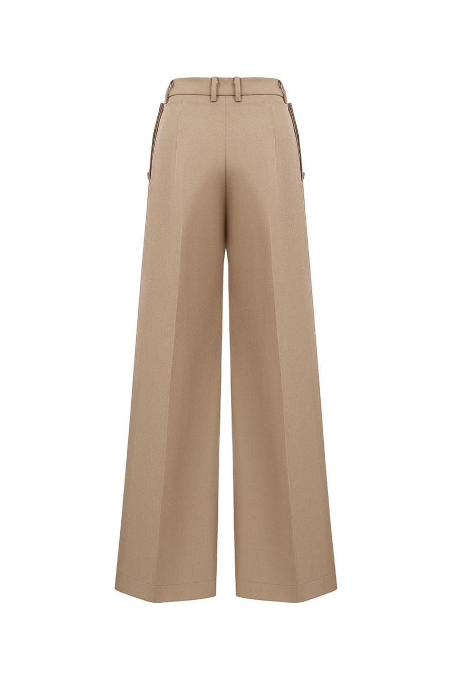 Hazel Straight Button Chino Floor Length Trousers Pants LaLING