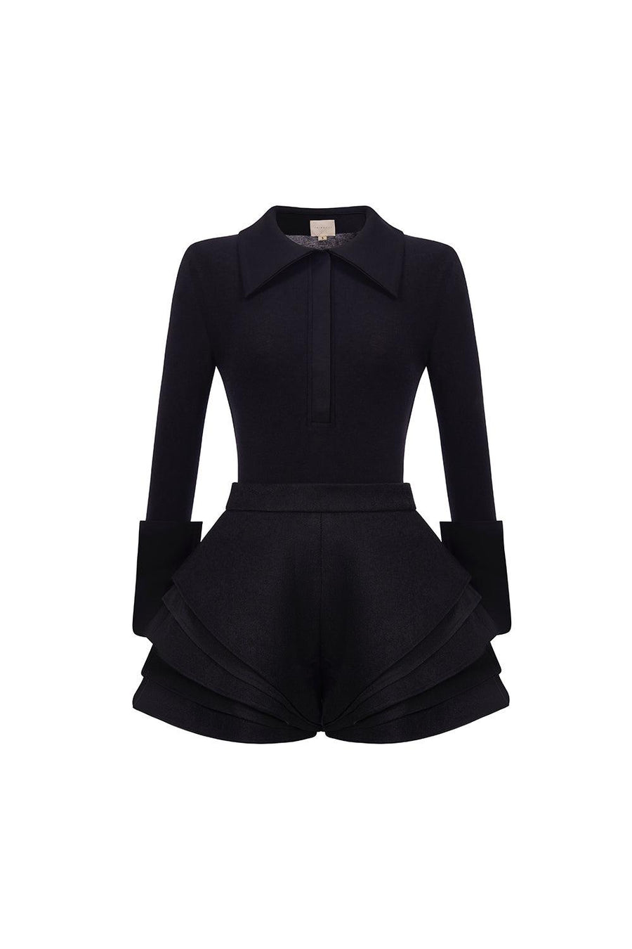 Hei Bodycon Cuff Sleeved Cotton Spandex Top Long Sleeved Top FAIR LADY