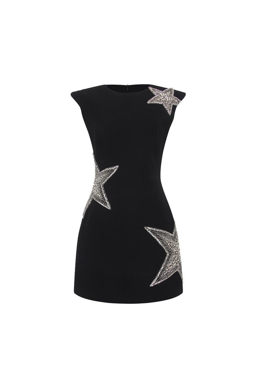 Hibiscus Bodycon Boat Neck Crepe Mini Dress Mini Dress CEM