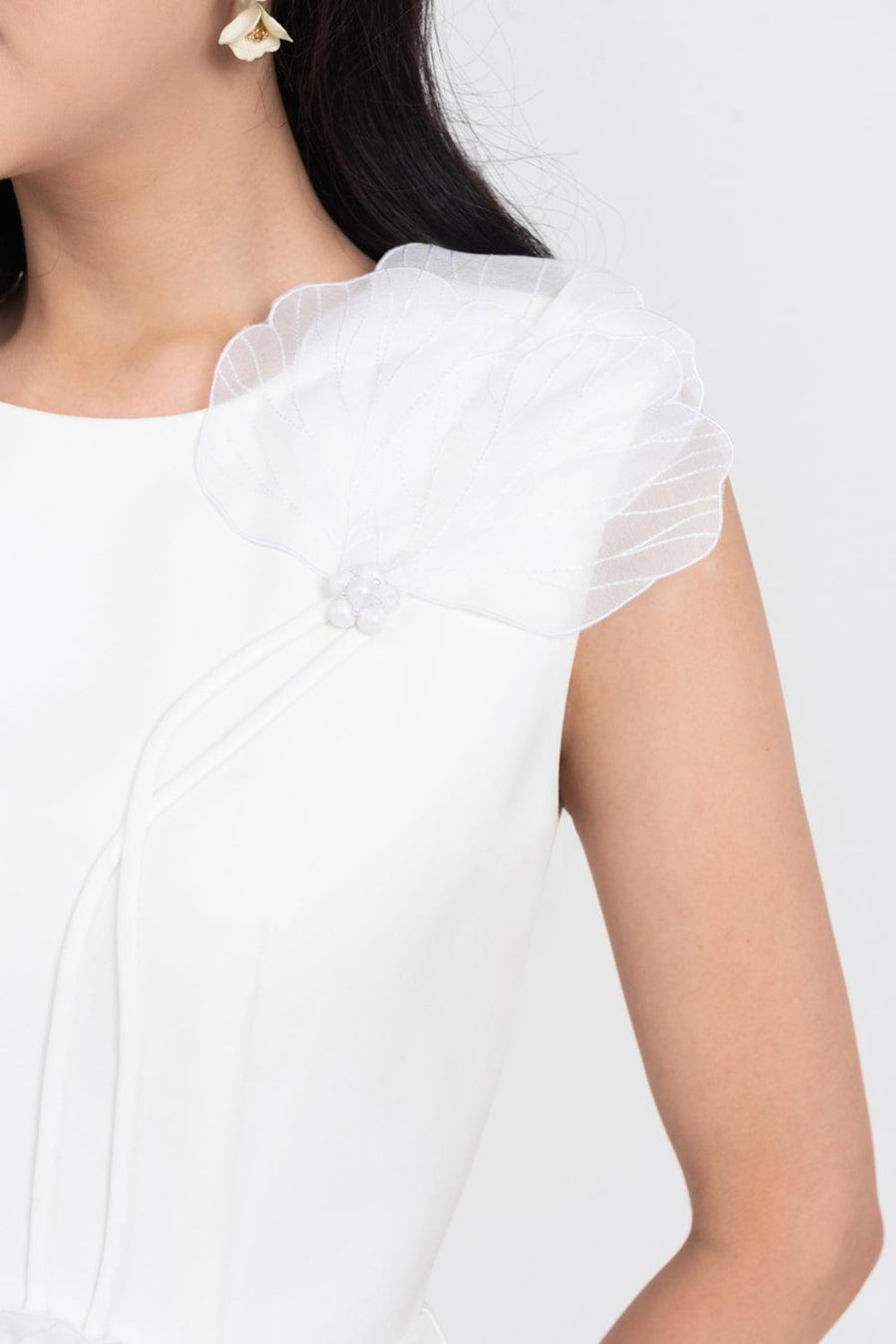 Iris Sheath Sleeveless Polycotton Midi Dress Midi Dress IVY moda