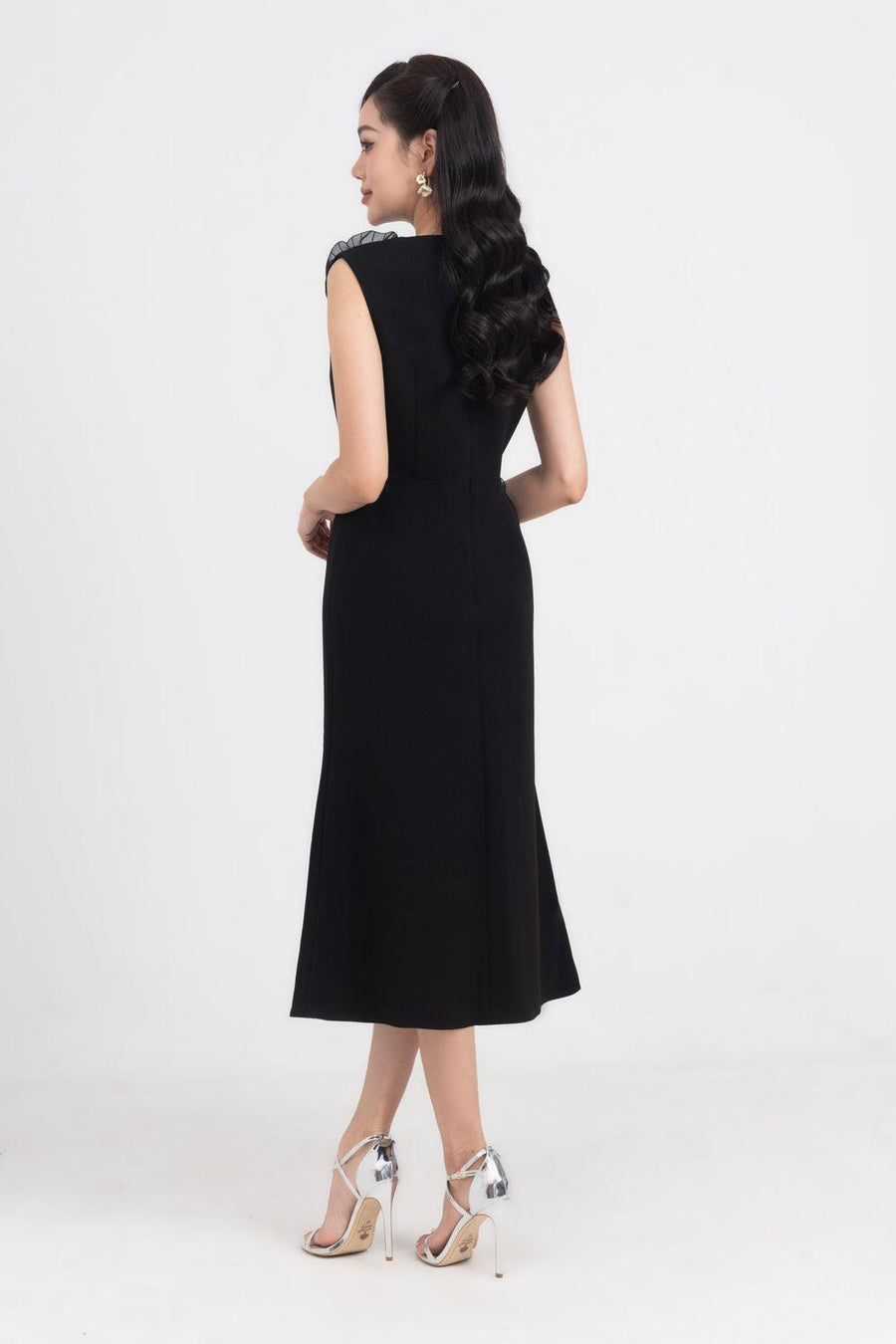 Iris Sheath Sleeveless Polycotton Midi Dress Midi Dress IVY moda