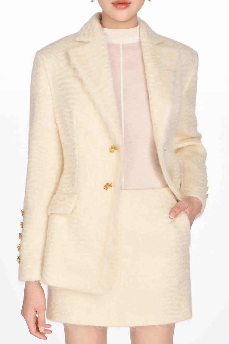 Ivory Mohair Jacket