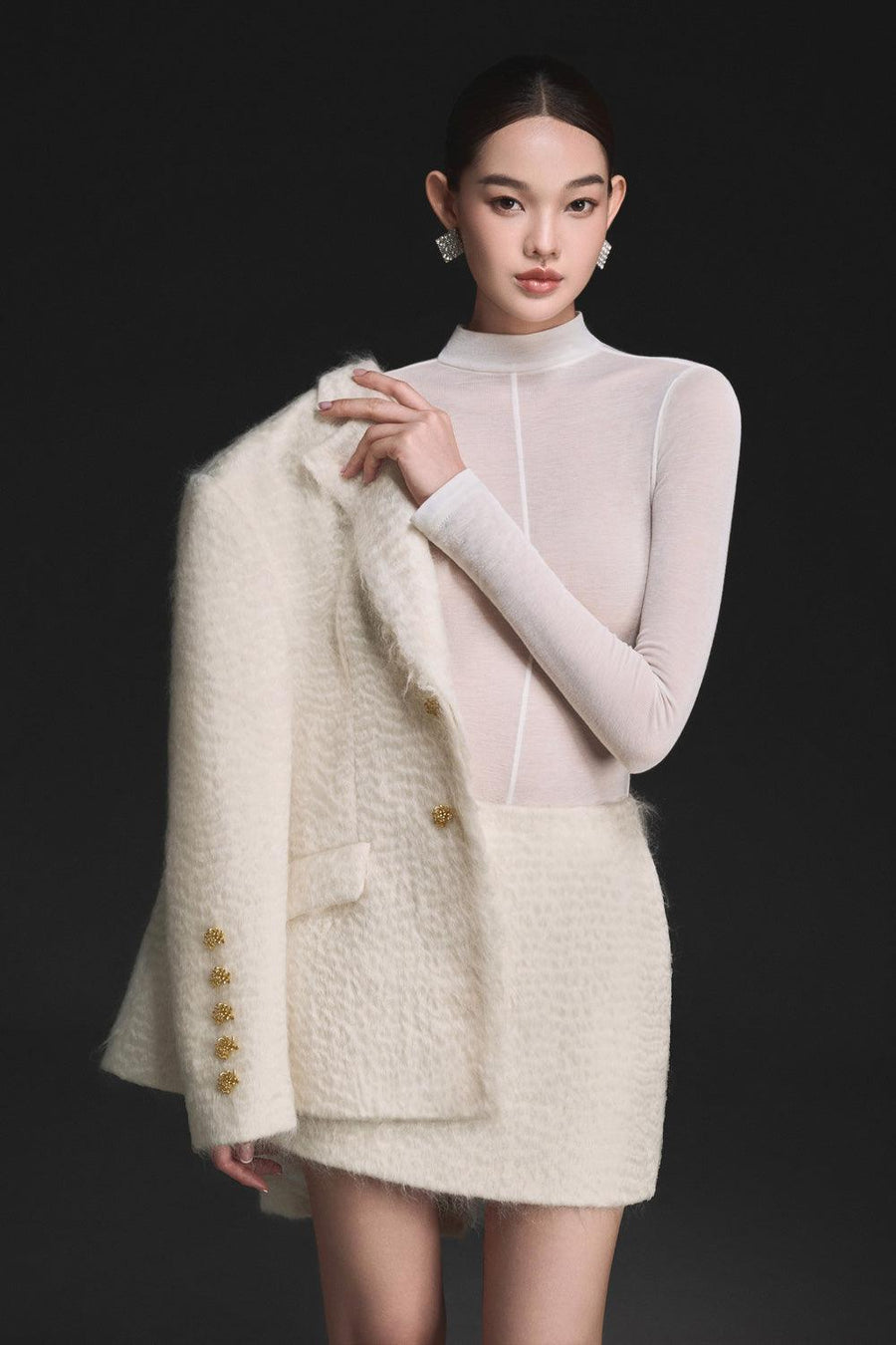 Ivory Mohair Jacket 7