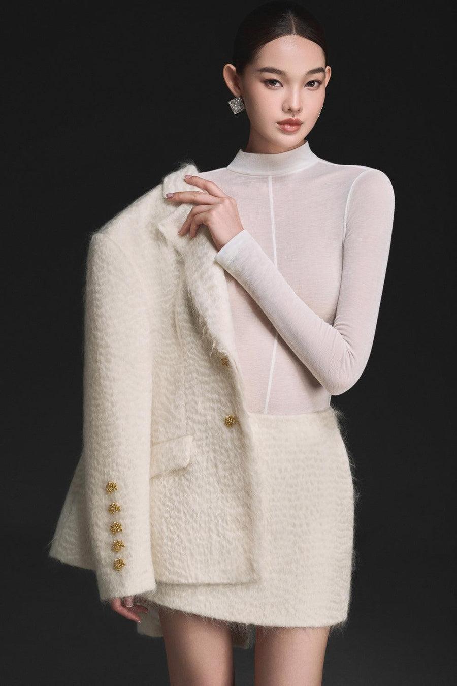 Ivory Mohair Jacket 8