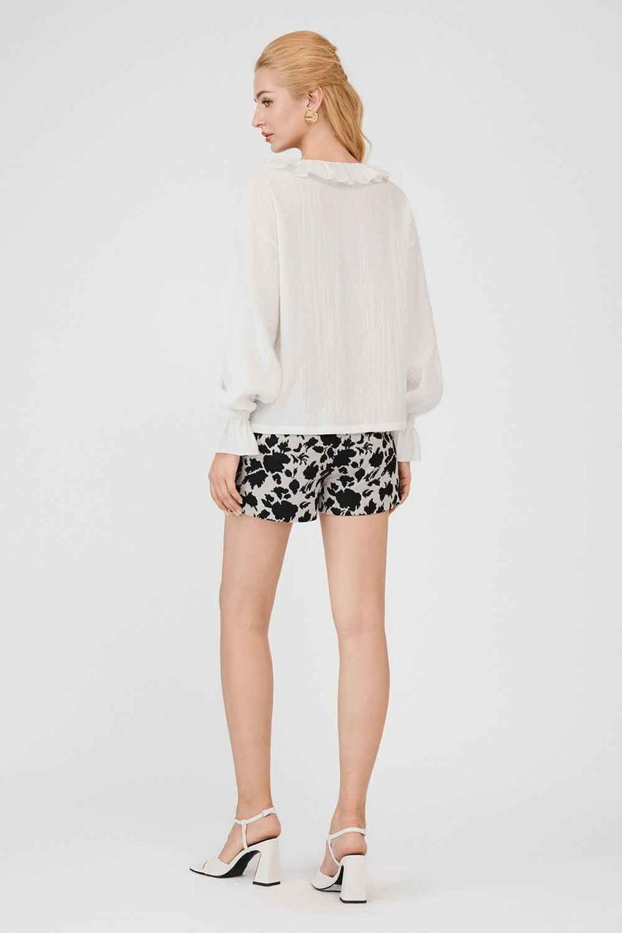 Jolene Blouson Tie String Foam Top