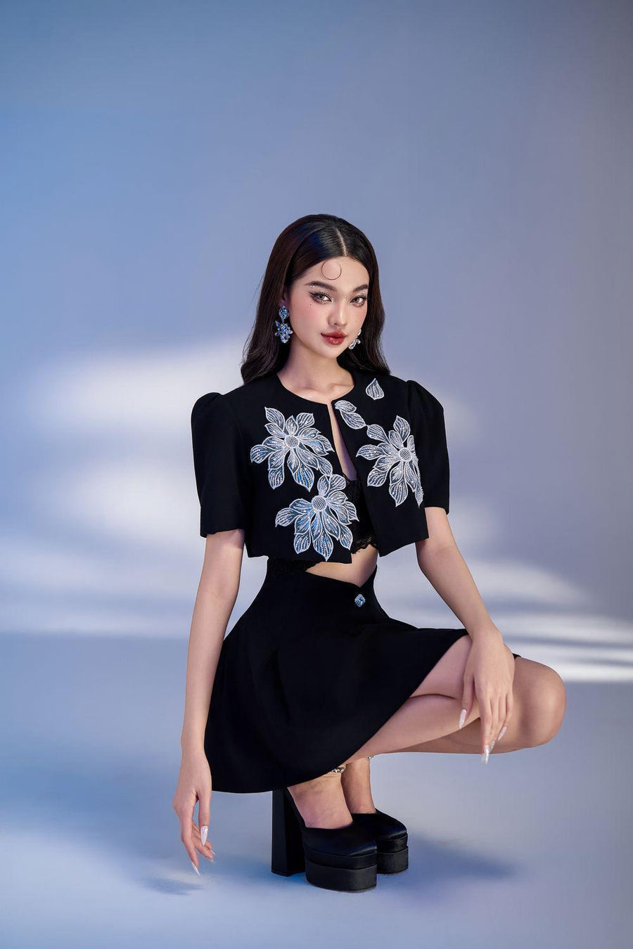 Jolipoli A-line Round Neck Polycotton Mini Set 5