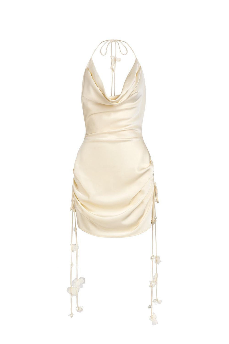 Justice A-line Cowl Neck Silk Mini Dress Mini Dress LASSY