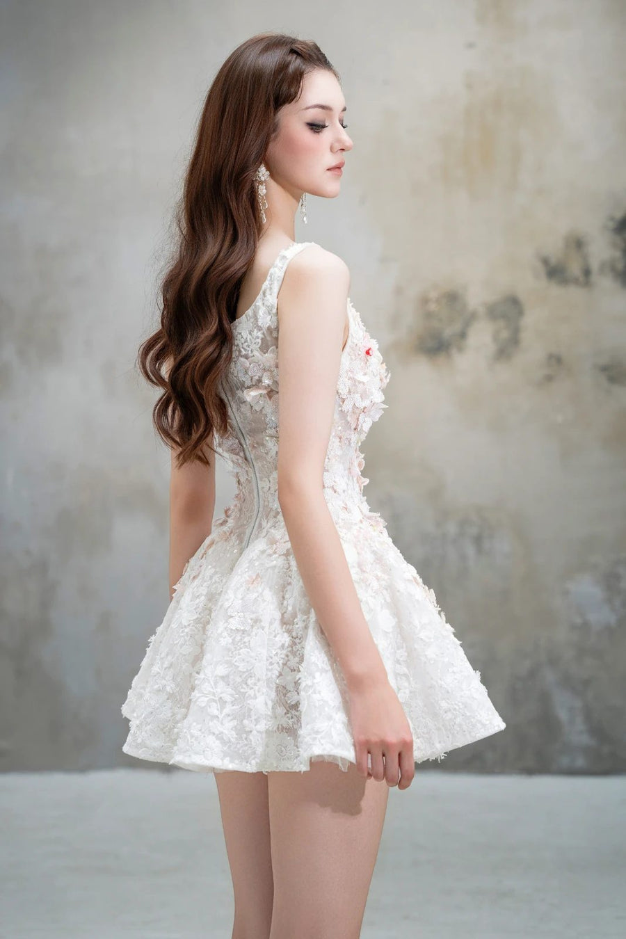 Kana 3D Floral Mini Dress 3
