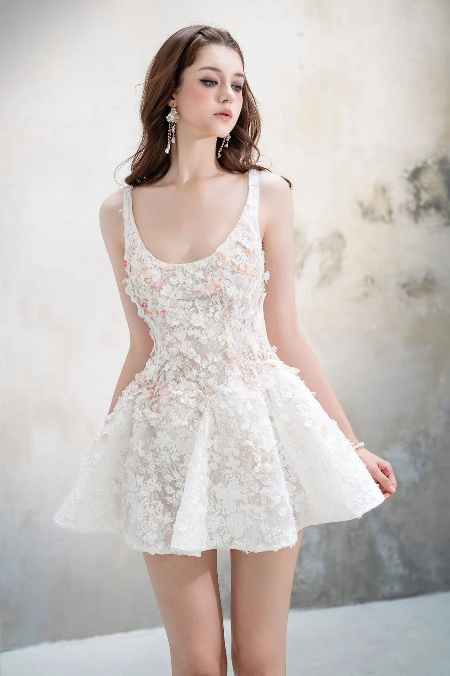 Kana 3D Floral Mini Dress 2
