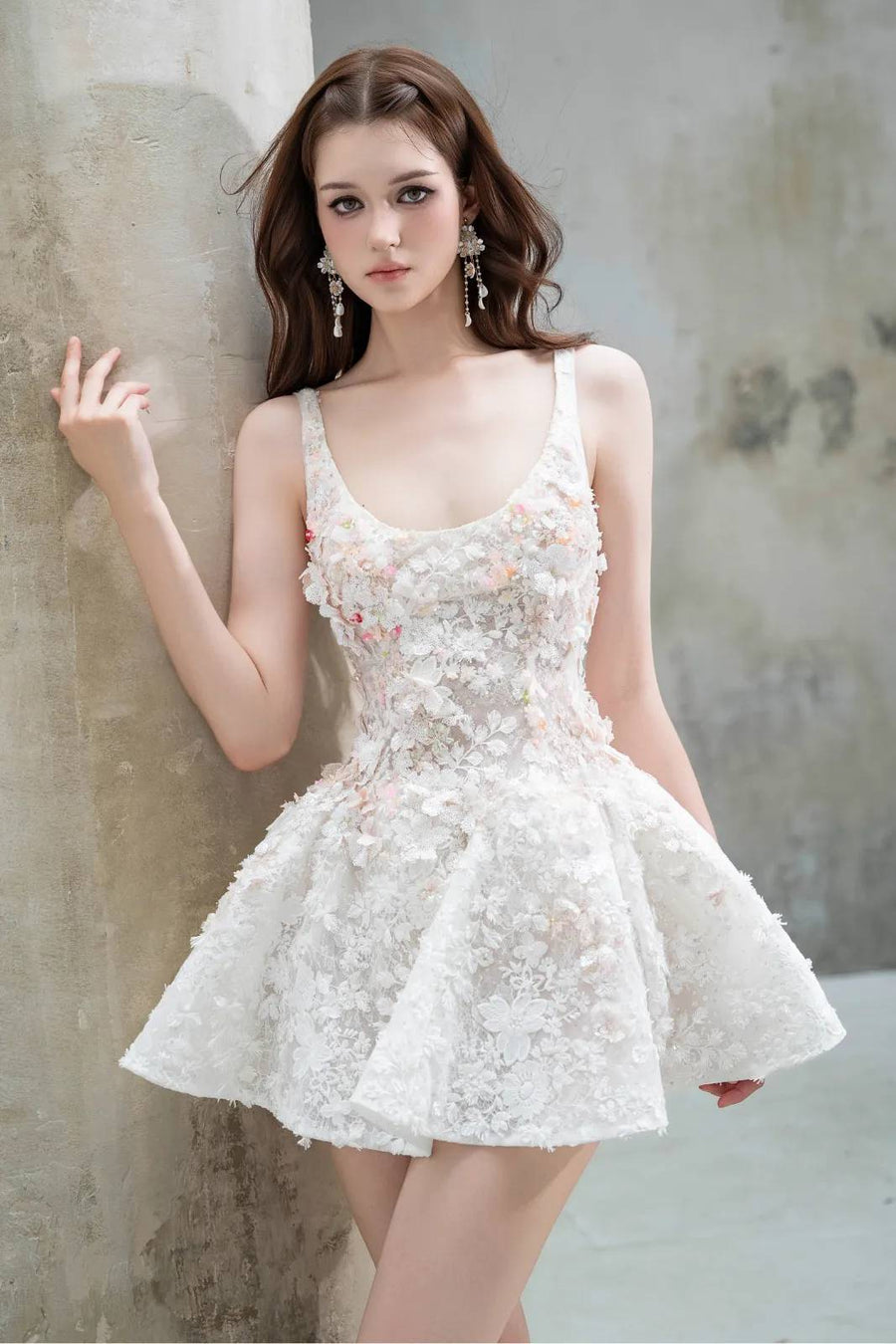 Kana 3D Floral Mini Dress 4