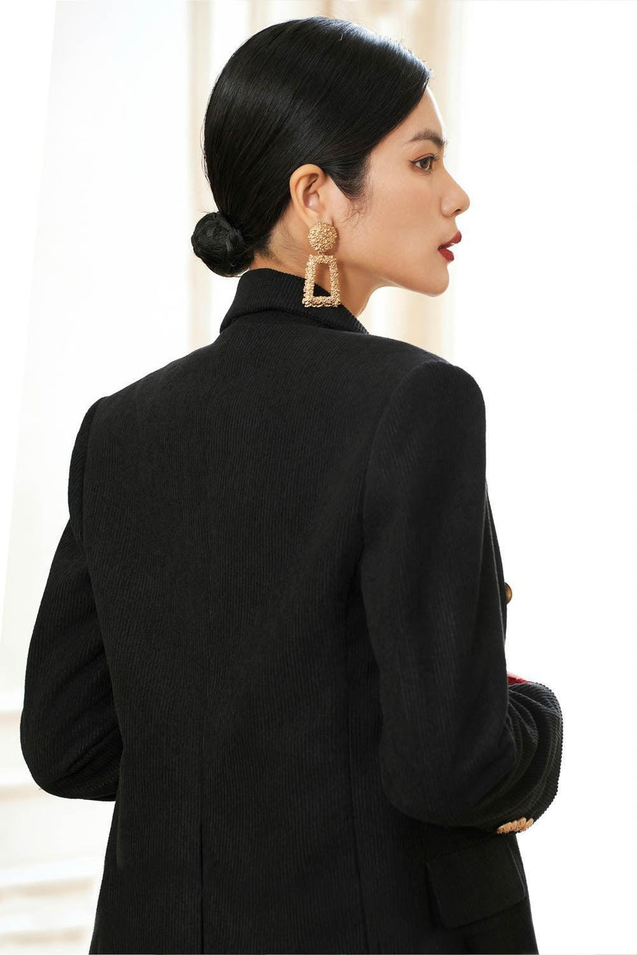 Katherin Straight Long Sleeved Corduroy Blazer 21