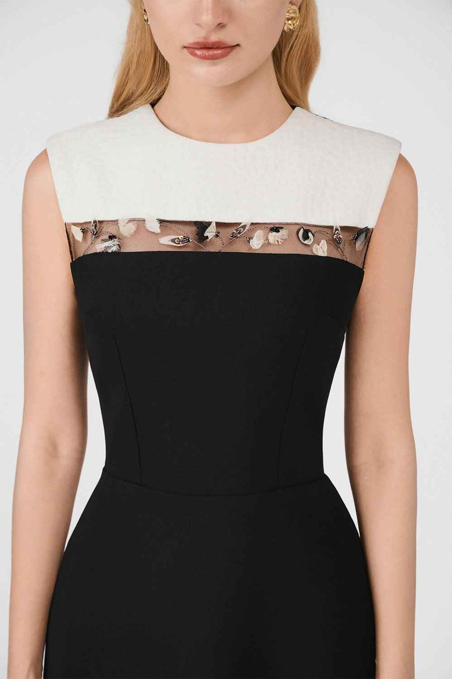 Kehlani Sheath Layered Rain Cloth Mini Dress
