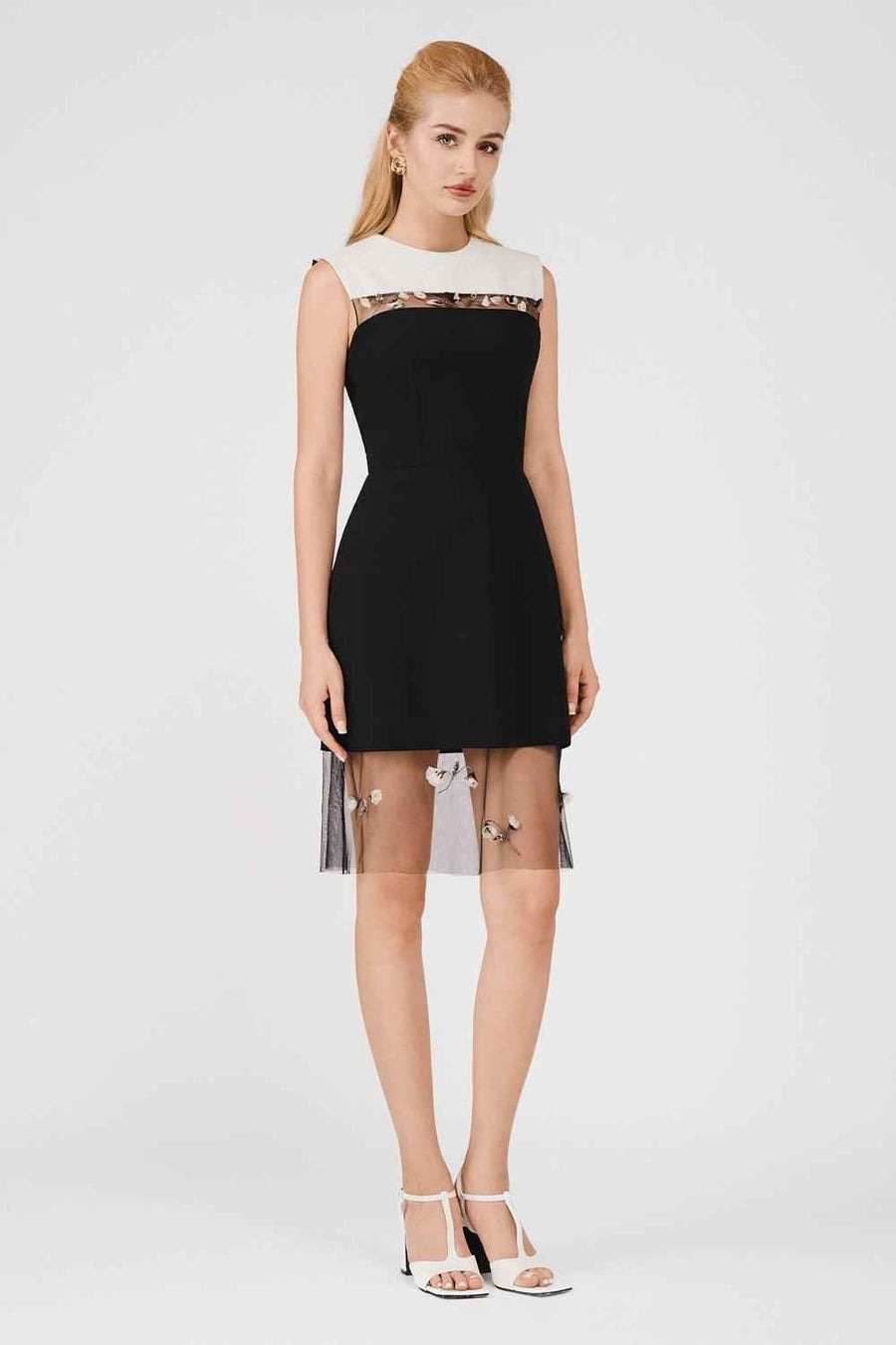 Kehlani Sheath Layered Rain Cloth Mini Dress