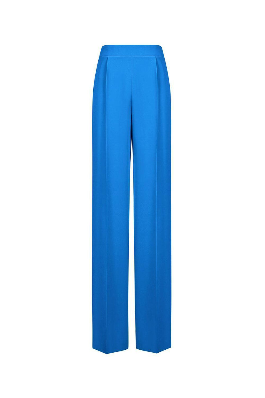 Kenya Straight Wide Leg Crepe Floor Length Pants 1