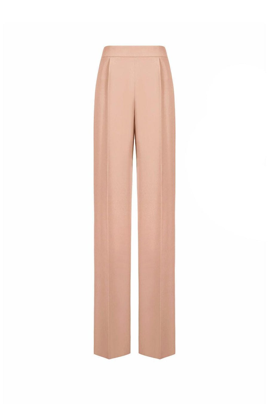 Kenya Straight Wide Leg Crepe Floor Length Pants 21