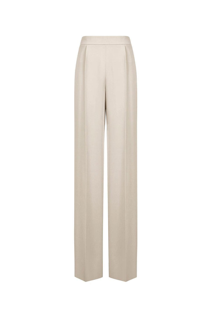 Kenya Straight Wide Leg Crepe Floor Length Pants 58
