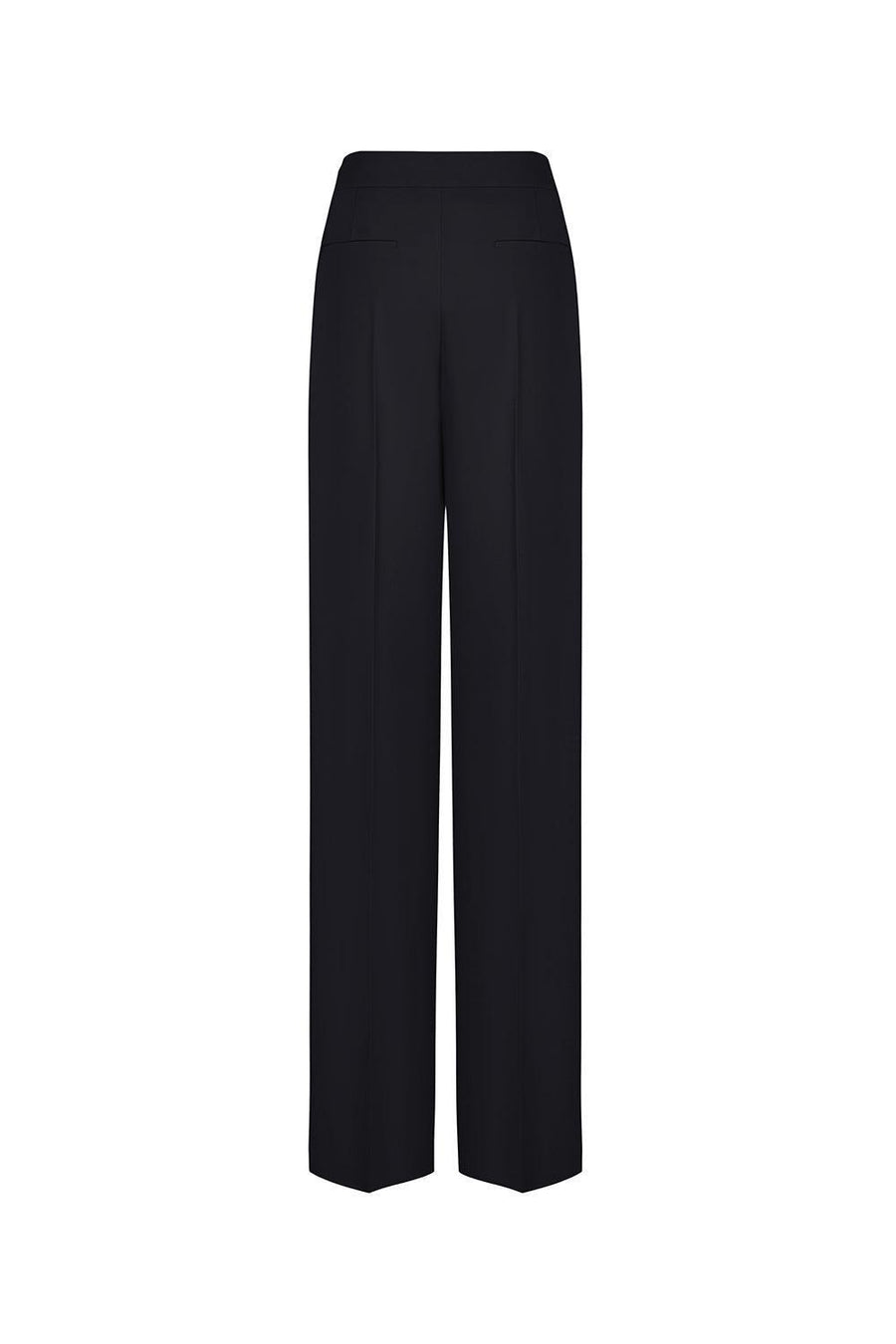 Kenya Straight Wide Leg Crepe Floor Length Pants 16