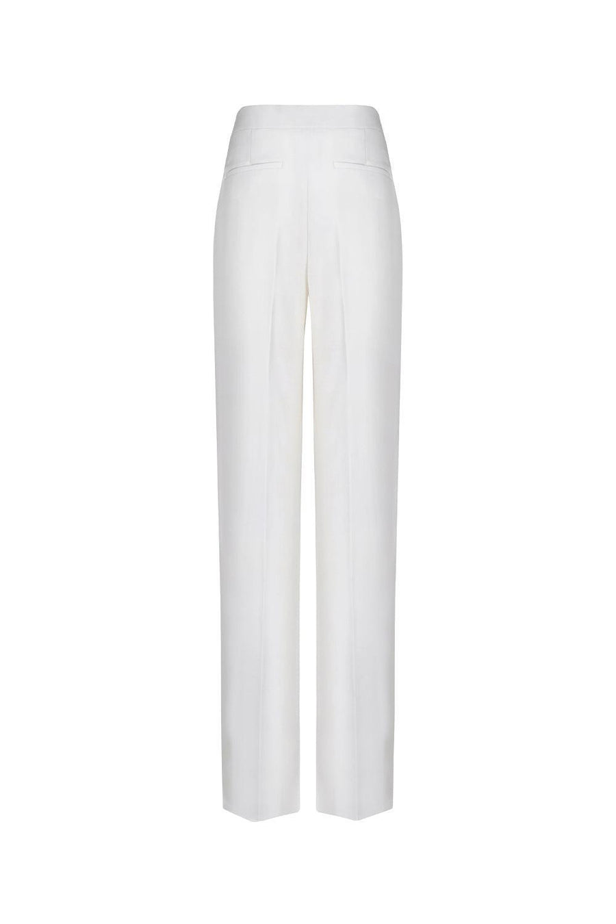 Kenya Straight Wide Leg Crepe Floor Length Pants 28