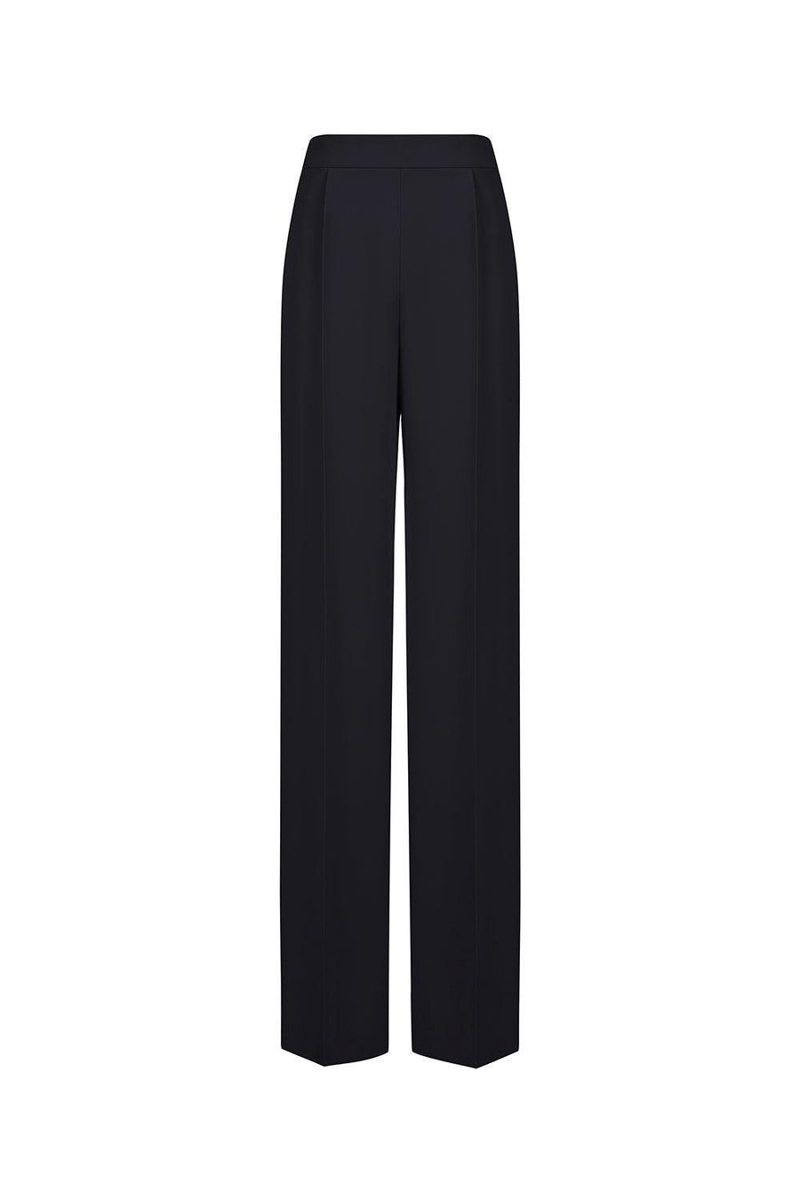 Kenya Straight Wide Leg Crepe Floor Length Pants 14