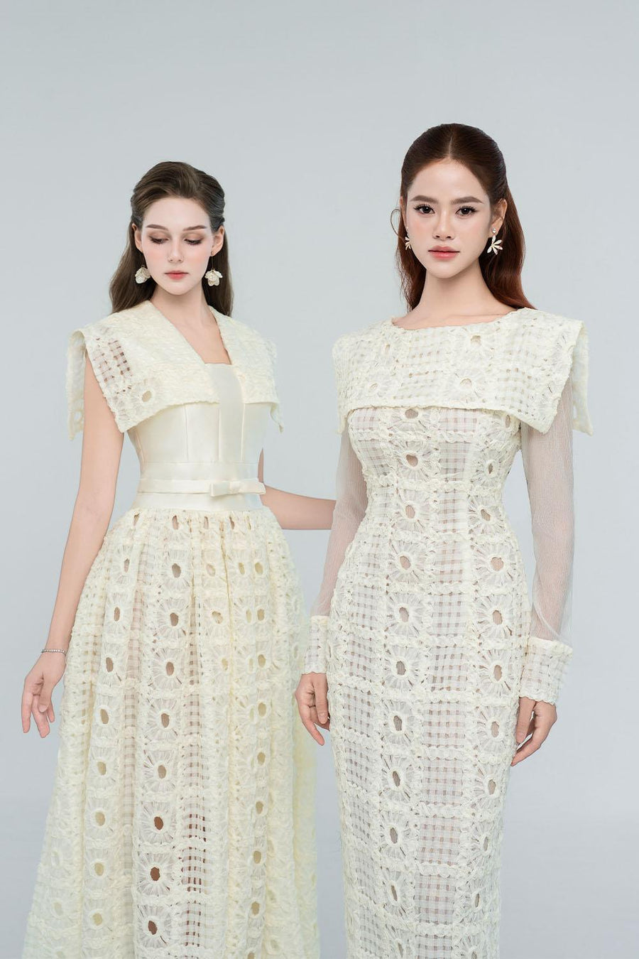 Kinley Sheath Cape Shoulder Chanel Midi Dress Midi Dress Cordia