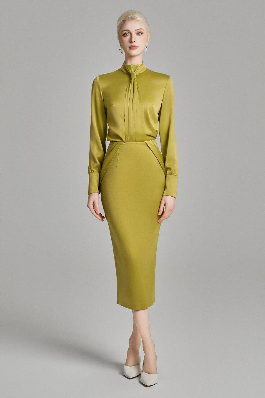 Kori Straight Cuff Sleeved Silk Top Long Sleeved Top Cordia