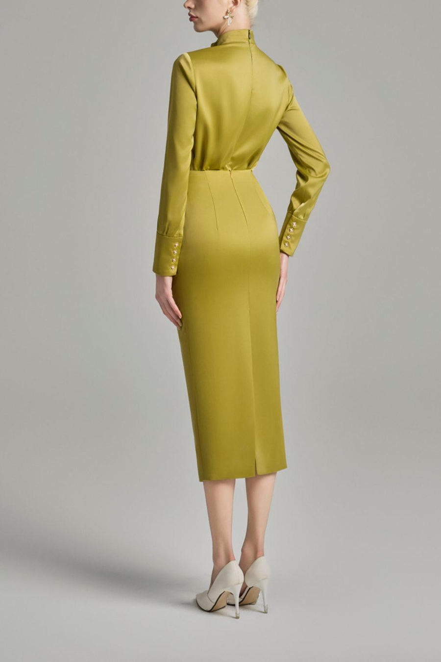 Kori Straight Cuff Sleeved Silk Top Long Sleeved Top Cordia