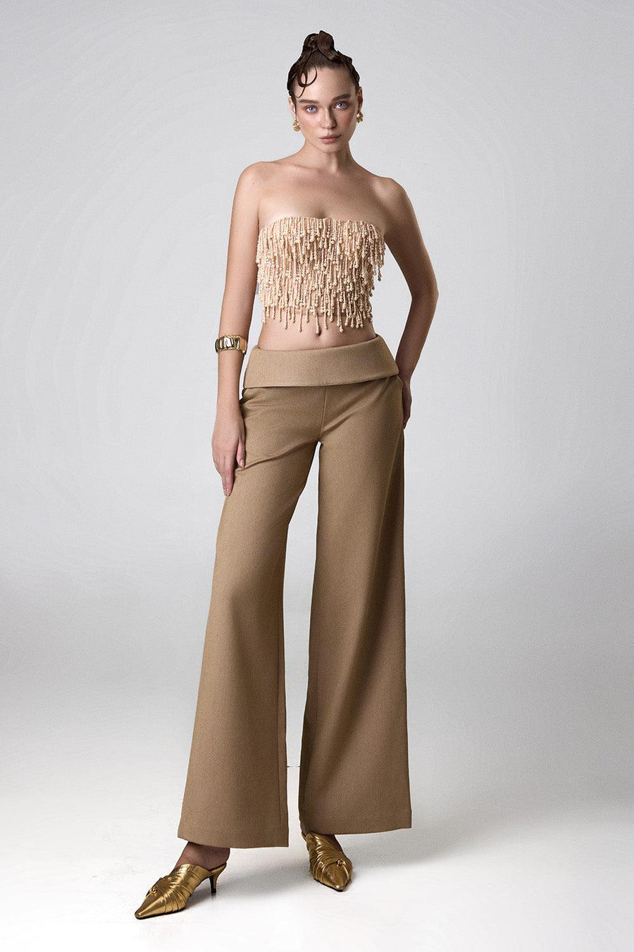 Lady Pearls Bodycon Corset Mesh Top 5