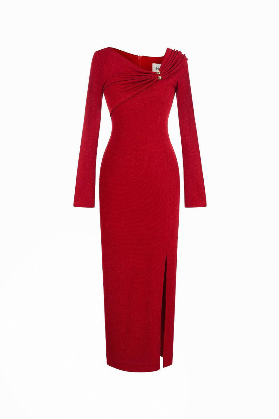 Laly Sheath Side Slit Spandex Ankle Length Dress Maxi Dress Eegen Studio