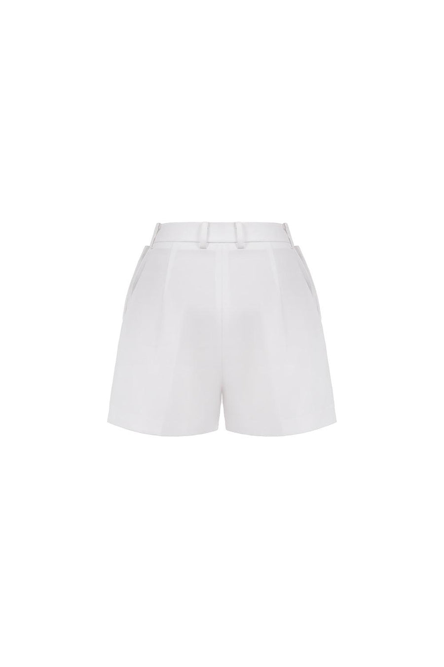 Lana Straight Button Taffeta Short Length Shorts Shorts LaLING