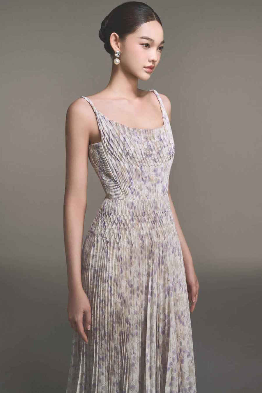 Pleated Maxi Dress