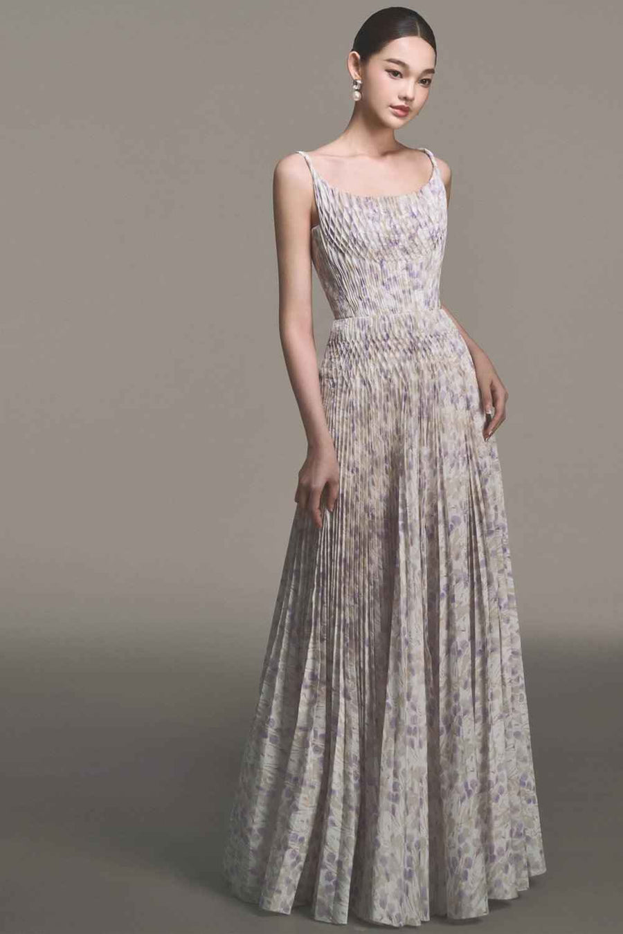 Pleated Maxi Dress
