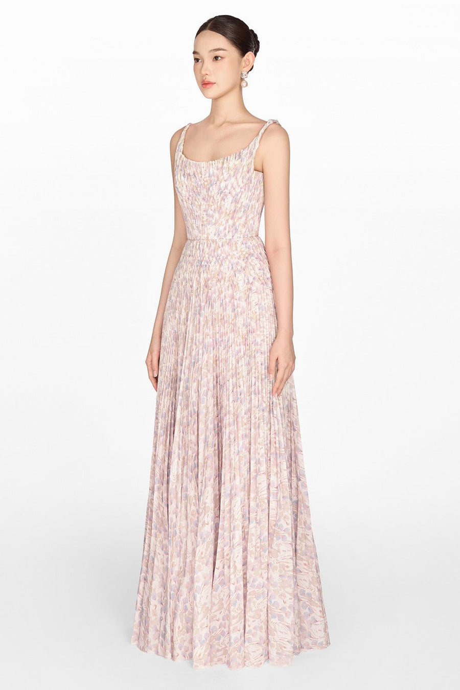 Pleated Maxi Dress 8