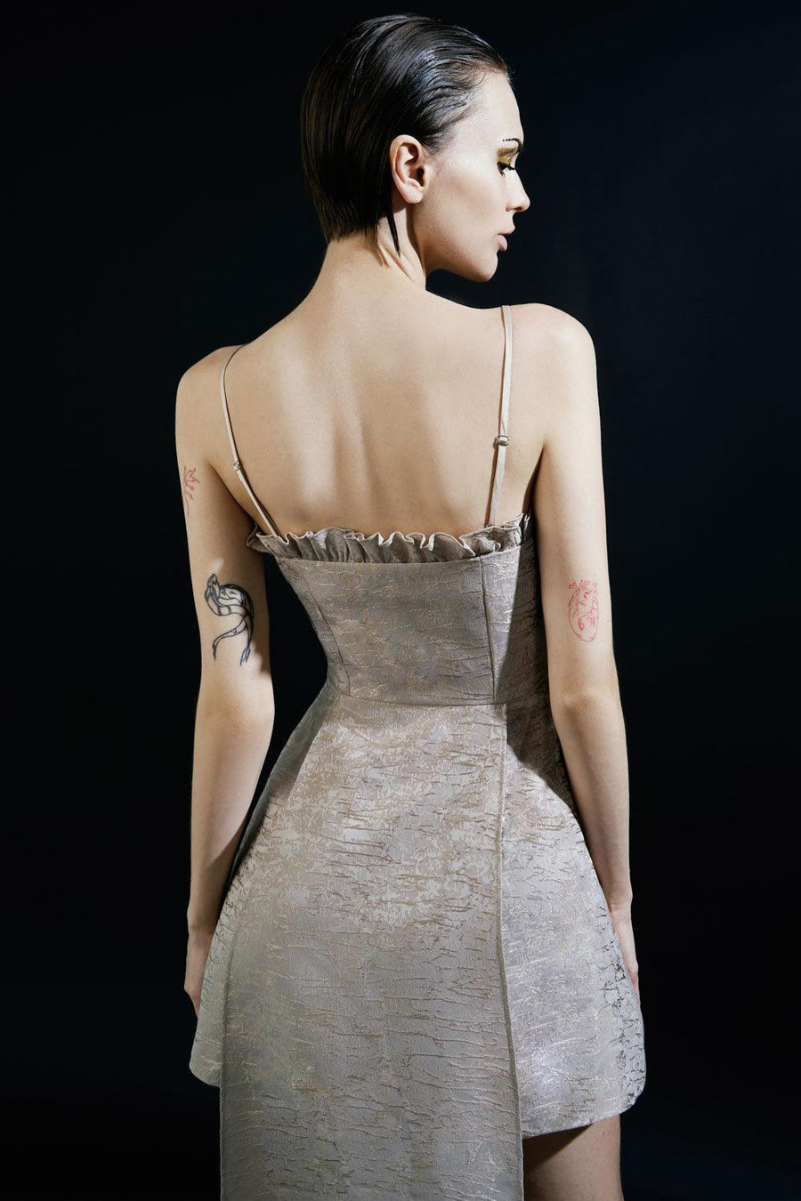Leanor A-line Cami Brocade Mini Dress 3