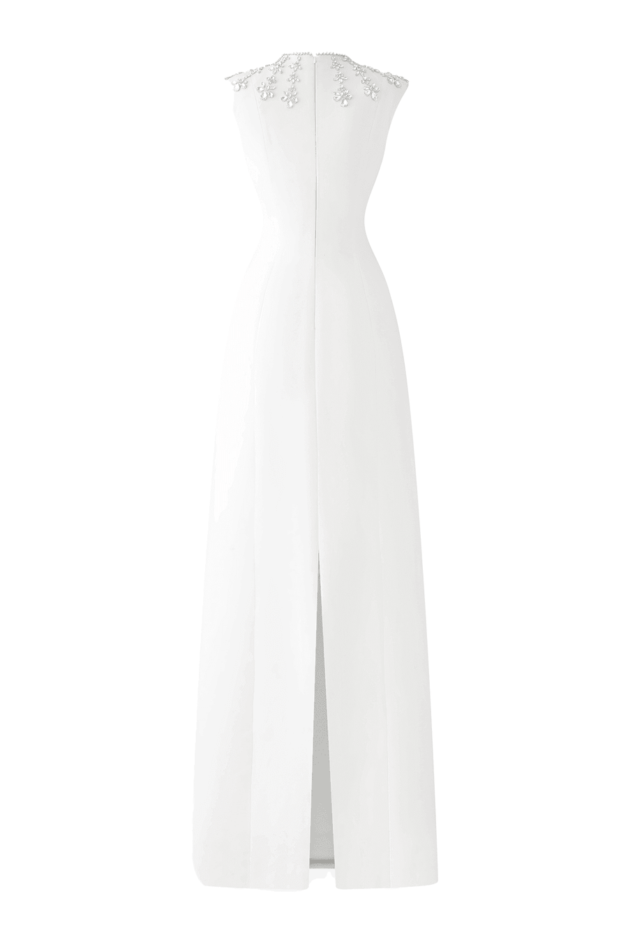 Liliana Bodycon Sleeveless Crepe Floor Length Dress 4
