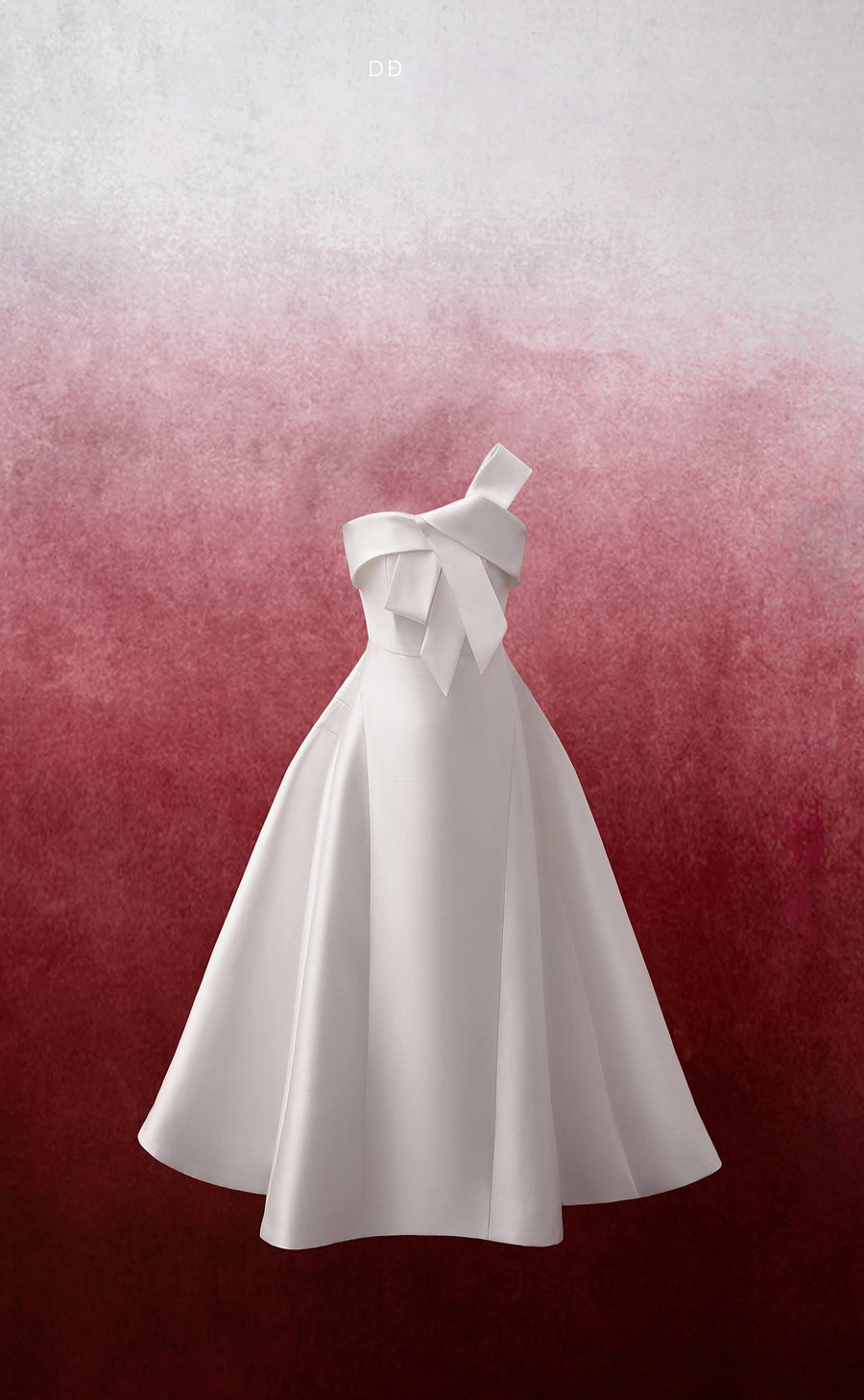 Lona Strapless Draped Trerena Taffeta Midi Dress Midi Dress Delicate