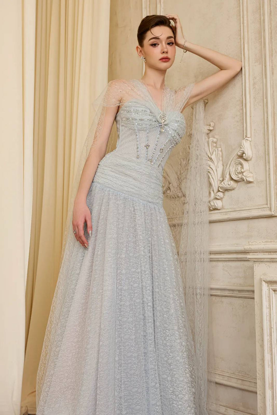 Loraine Sweetheart Neck Maxi Dress 3