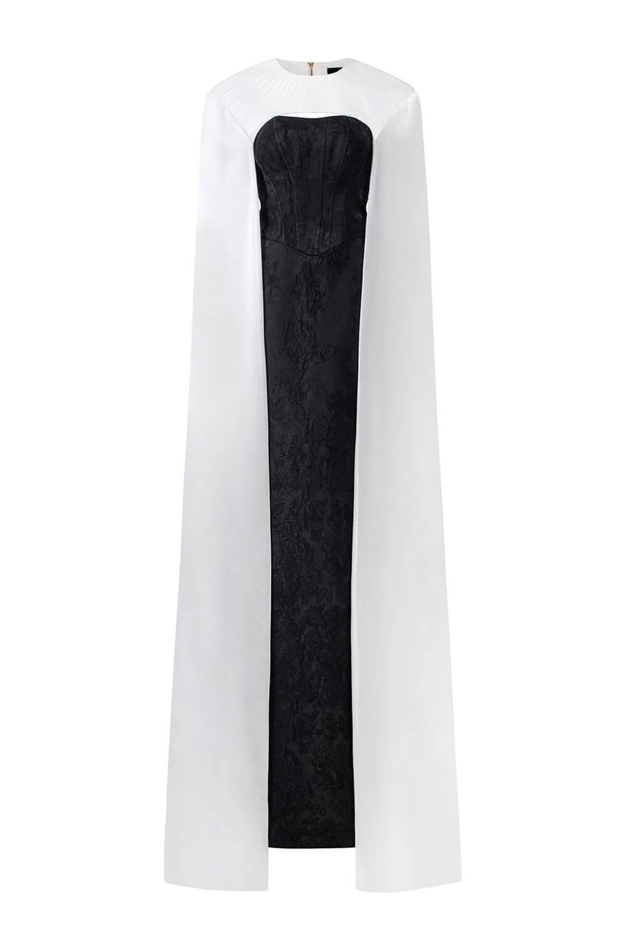 Lucity Cape Round Neck Jacquard Floor Length Set Set I.H.F Atelier