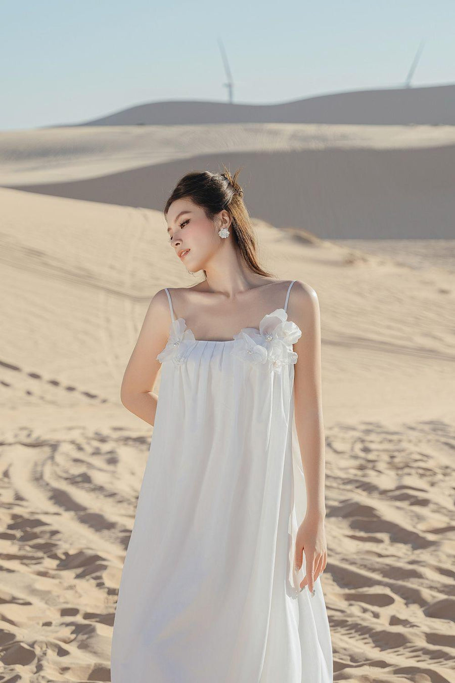 Ludi Cocoon Spaghetti Strap Kate High-low Dress Midi Dress Darling Diva