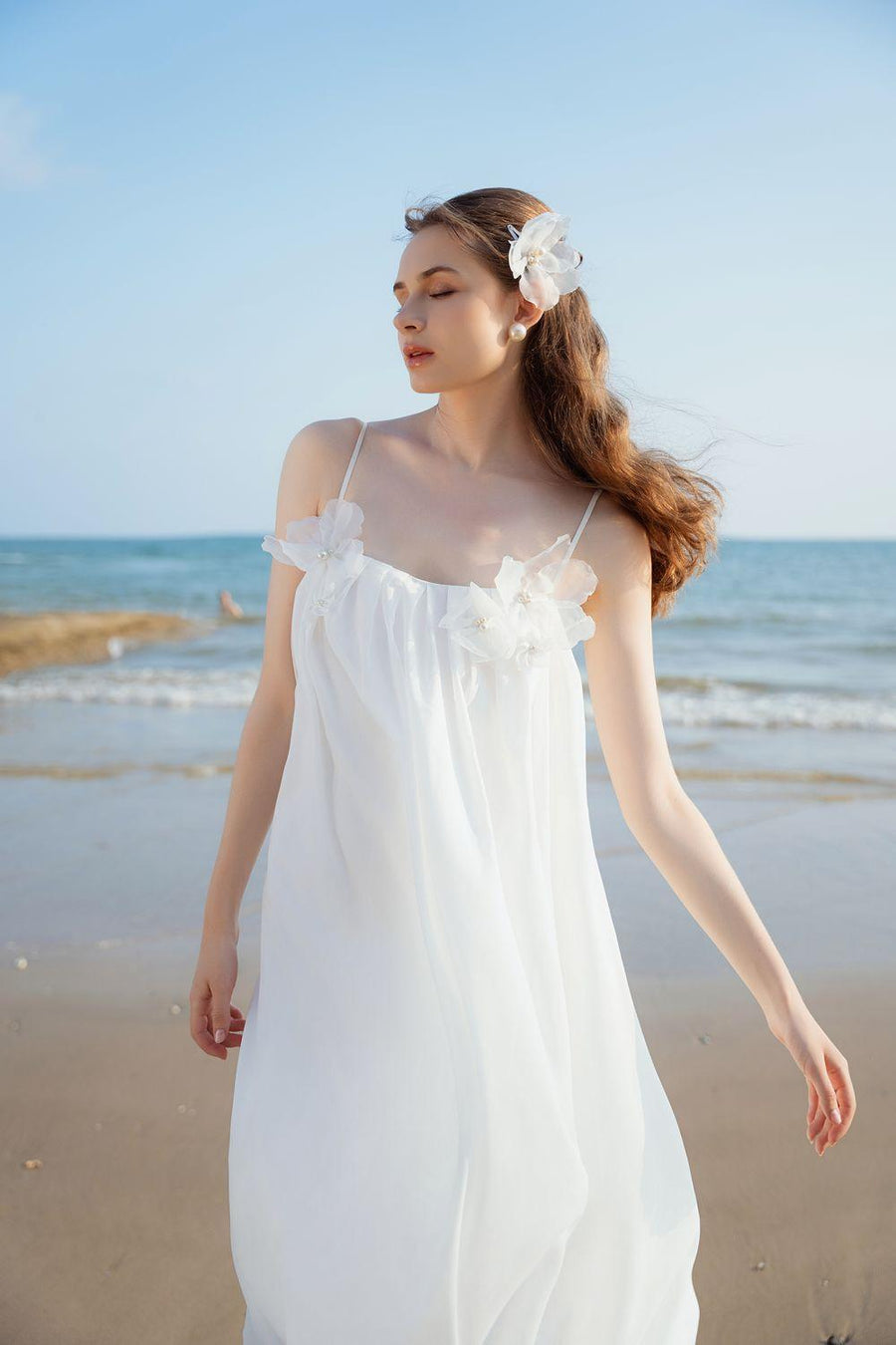 Ludi Cocoon Spaghetti Strap Kate High-low Dress Midi Dress Darling Diva