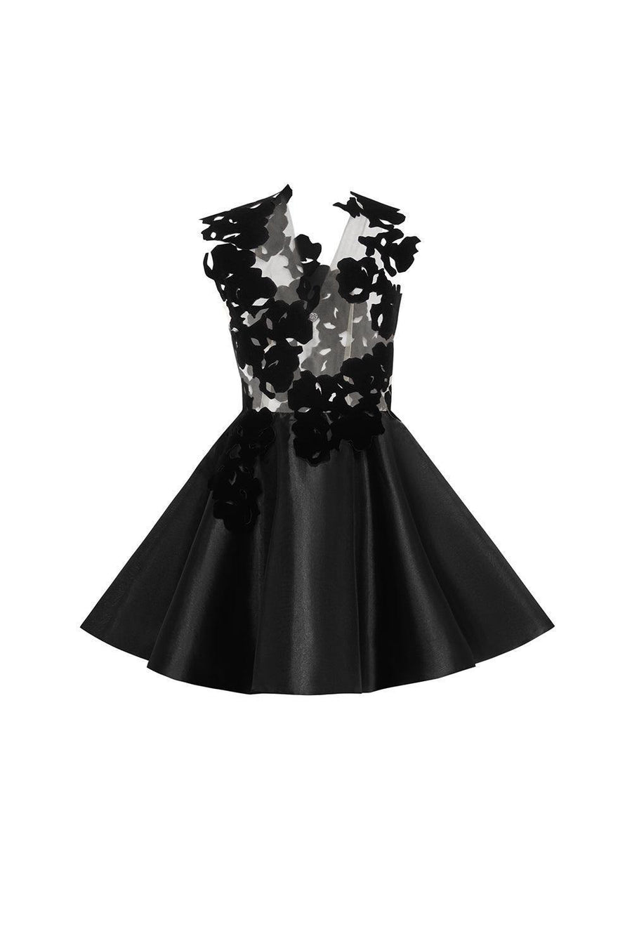 Macie Fit and Flare Sleeveless Organza Mini Dress Mini Dress Lecia RTW