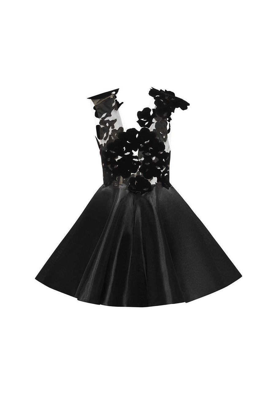 Macie Fit and Flare Sleeveless Organza Mini Dress Mini Dress Lecia RTW
