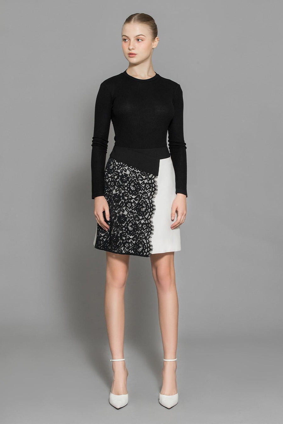 Maddie Bodycon Long Sleeved Knitted Fabric Top 1